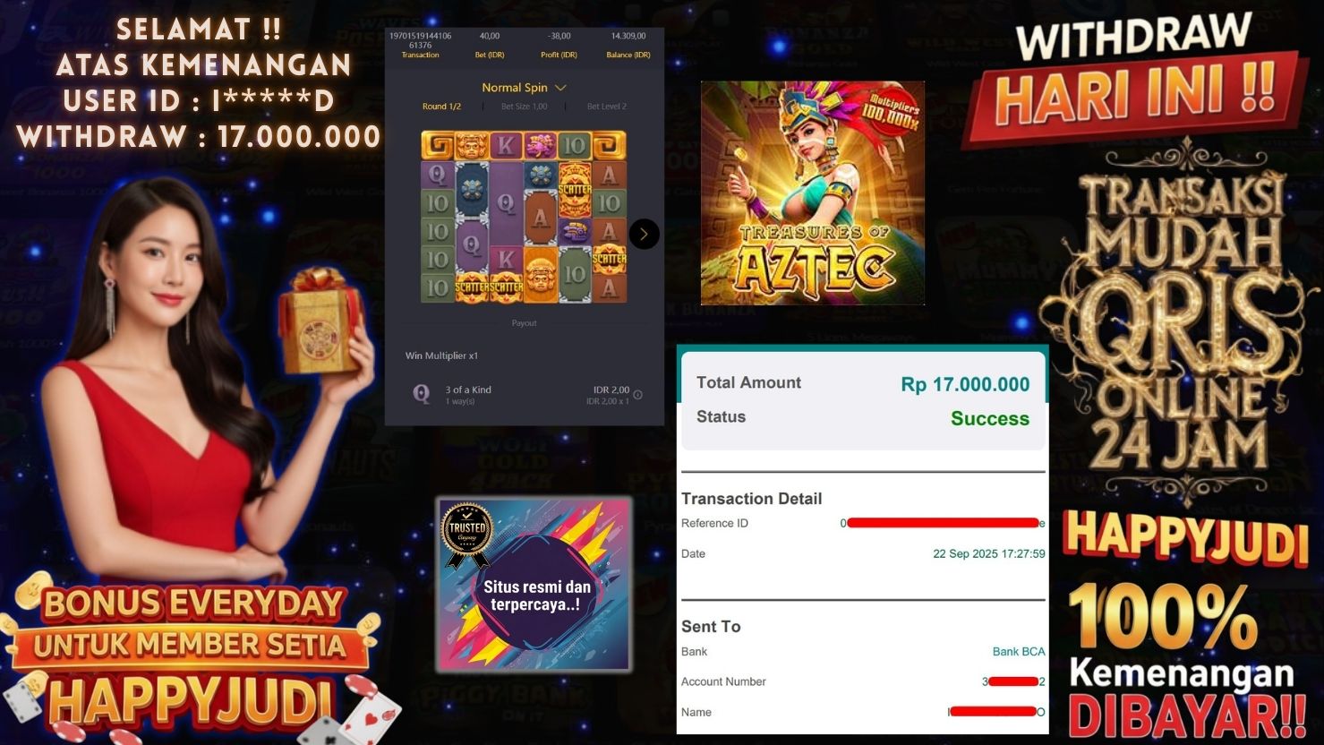 HAPPYJUDI JACKPOT SLOT TREASURES OF AZTEC